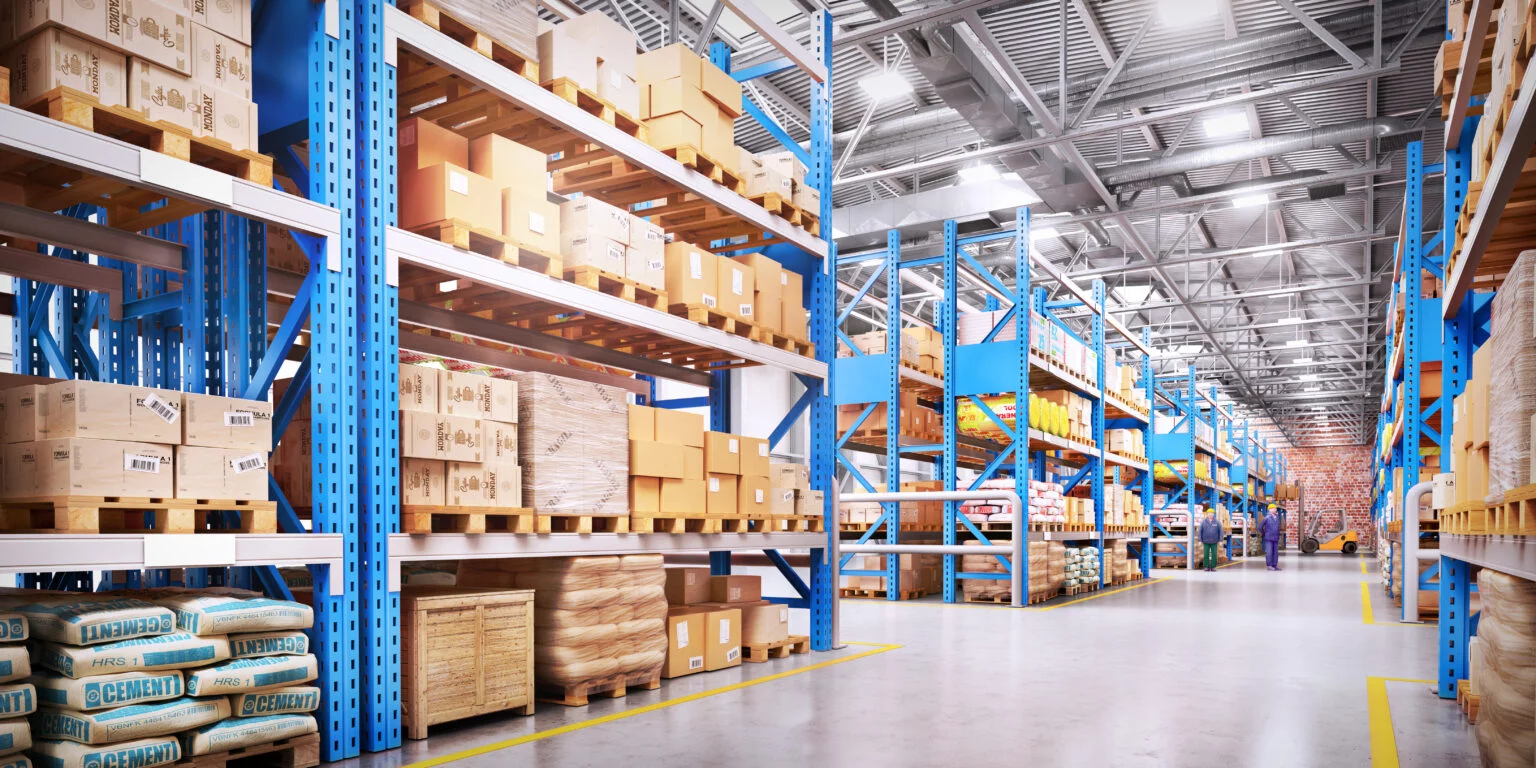 Warehouse worker scanning a product while picking an order